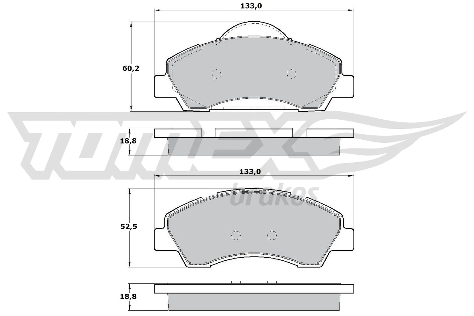 Klocki hamulcowe przednie tarczowe 8660006827 Renault (RVI)