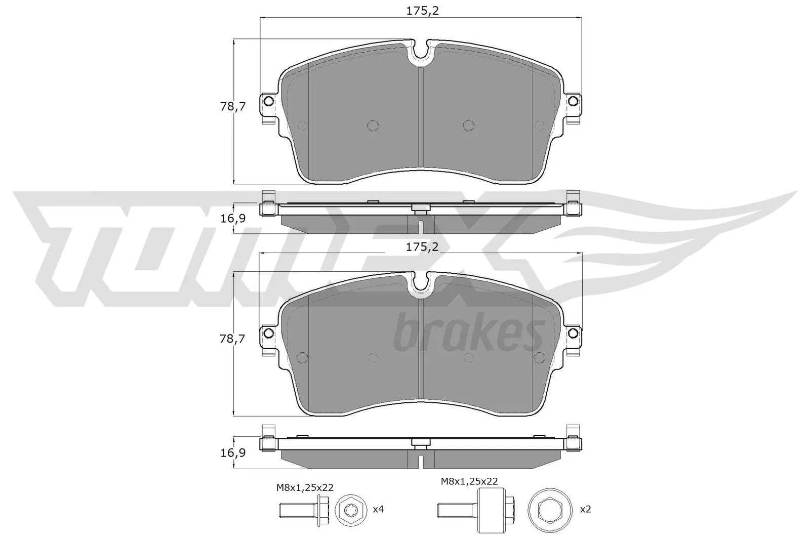 Do koszyka Klocki hamulcowe przednie tarczowe Land Rover Range Rover IV L405