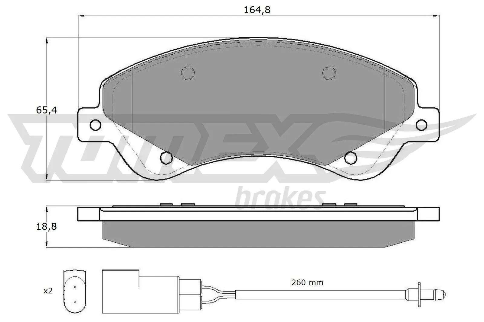 Do koszyka 1617285880 Peugeot/Citroen Klocki hamulcowe przednie tarczowe