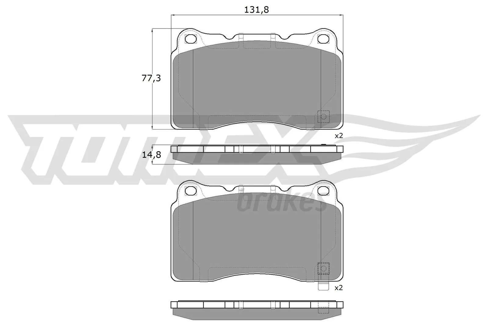 Klocki hamulcowe przednie tarczowe Honda 45022TV8E02