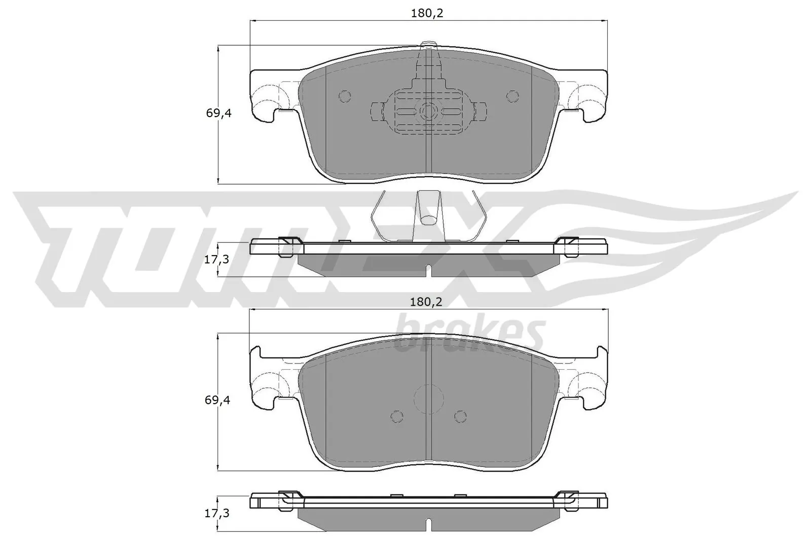 Klocki hamulcowe przednie tarczowe VALEO 302480 cena, od 43,02 USD