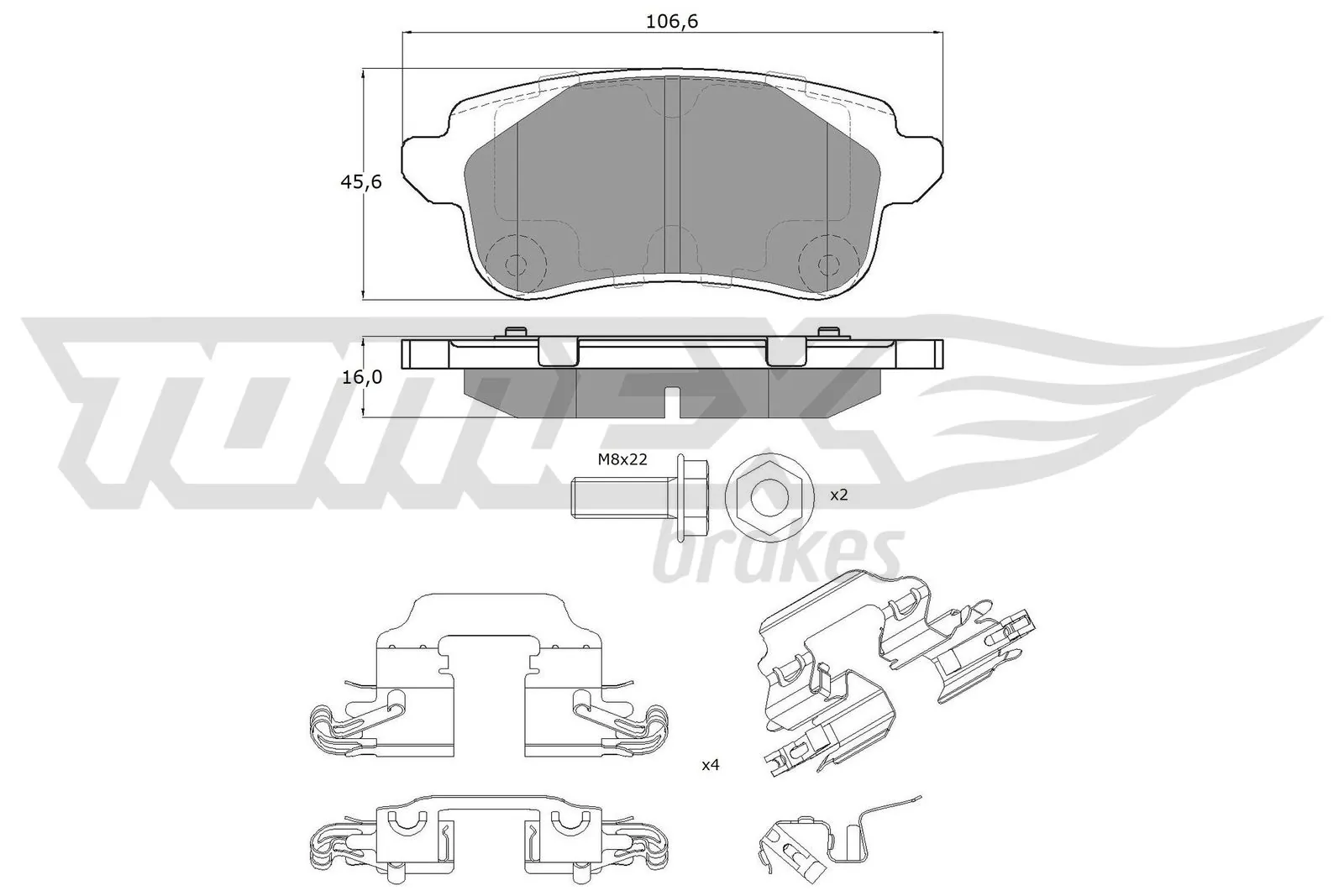 Okładziny (klocki) do hamulców tarczowych tylne Renault Megane IV kombi (K9A, K9M, K9N) (2016 - 2026) cena, od 27,41 USD
