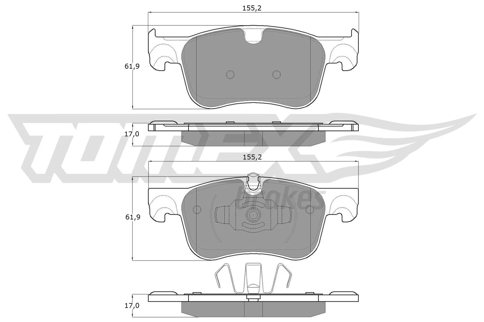 1647873580 Peugeot/Citroen Klocki hamulcowe przednie tarczowe