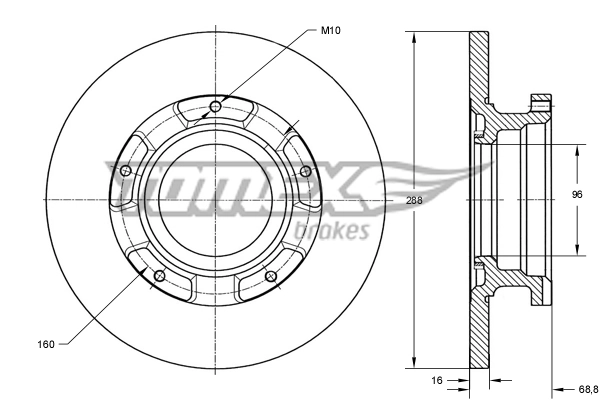 Tarcza hamulcowa tylna Ford Transit VII awangarda (V363) (2013 - 2026) cena, od 77,18 USD