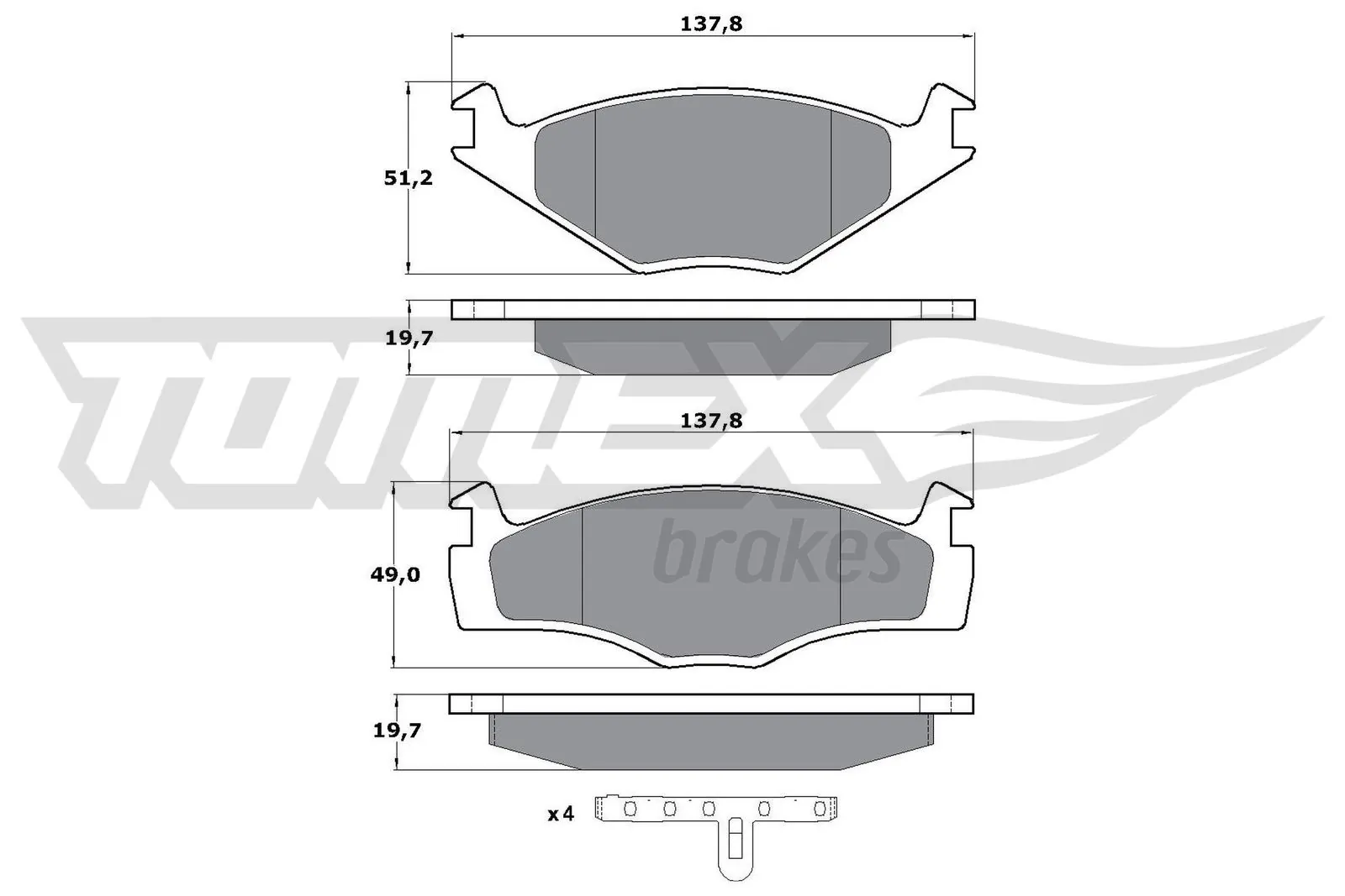 Klocki hamulcowe przednie tarczowe Volkswagen Golf I hatchback (17) (1974 - 1985) cena, od 22,51 USD