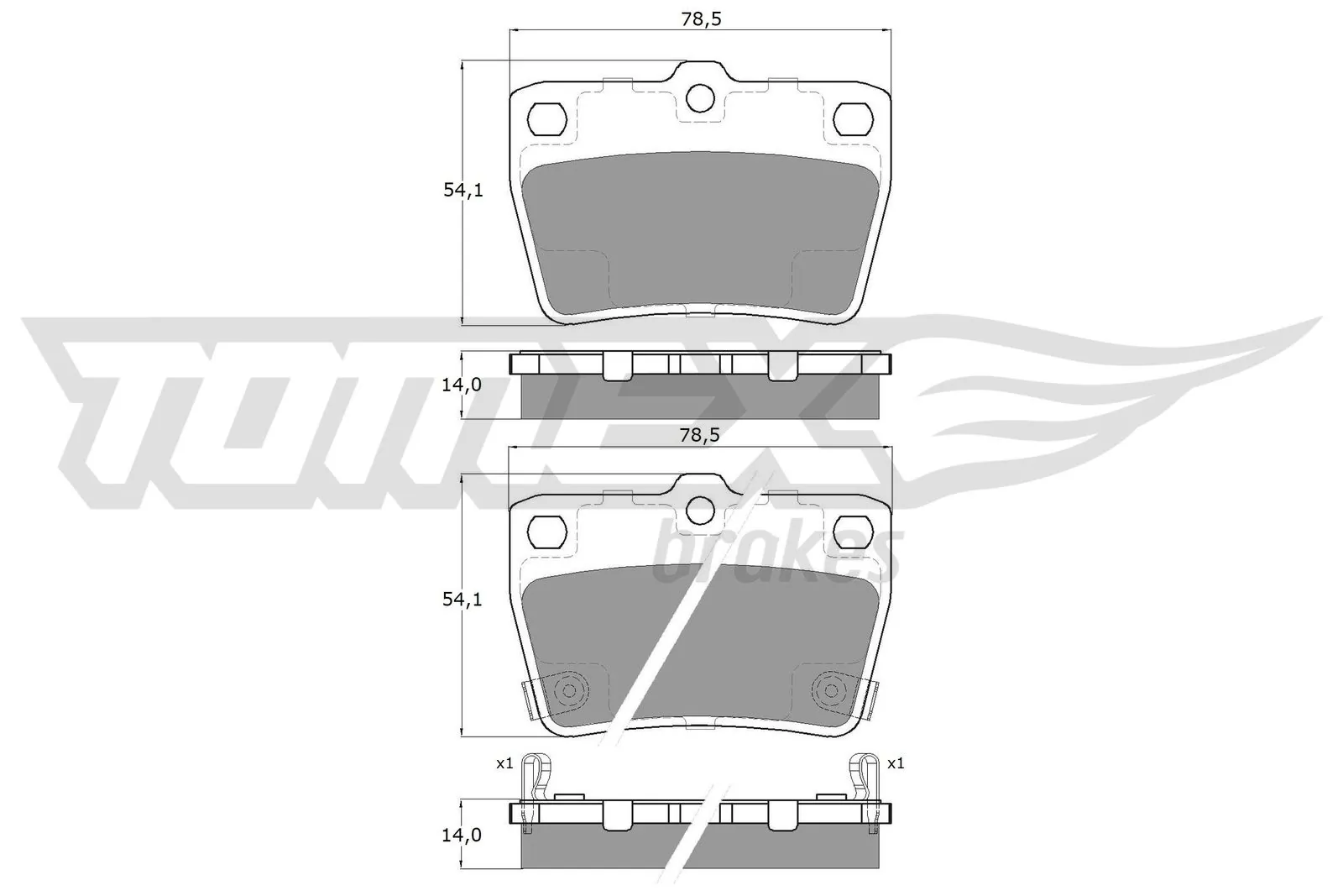 Okładziny (klocki) do hamulców tarczowych tylne Chery Tiggo SUV (T11) (2005 - 2010) cena, od 18,89 USD
