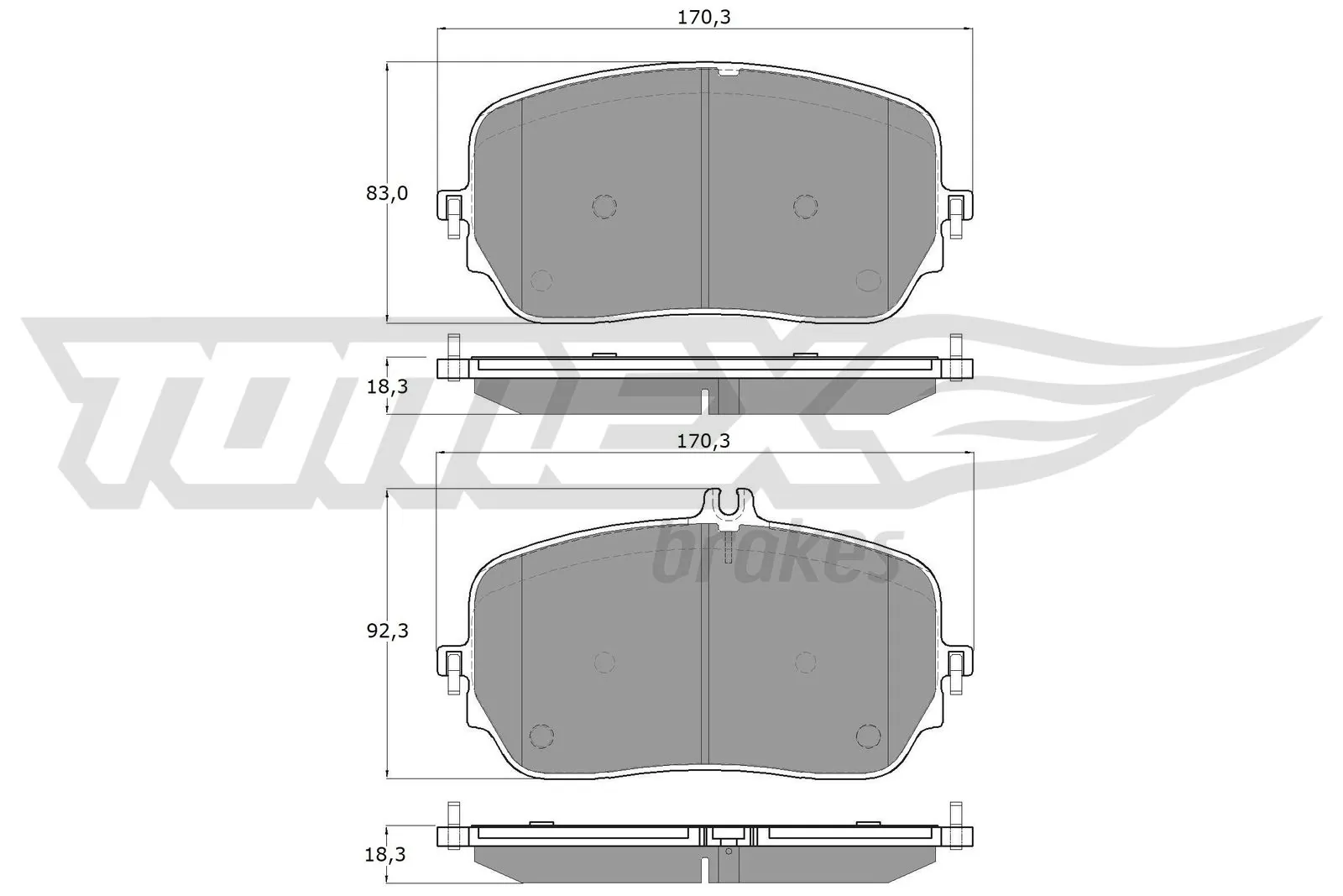Klocki hamulcowe przednie tarczowe Mercedes 0004203702