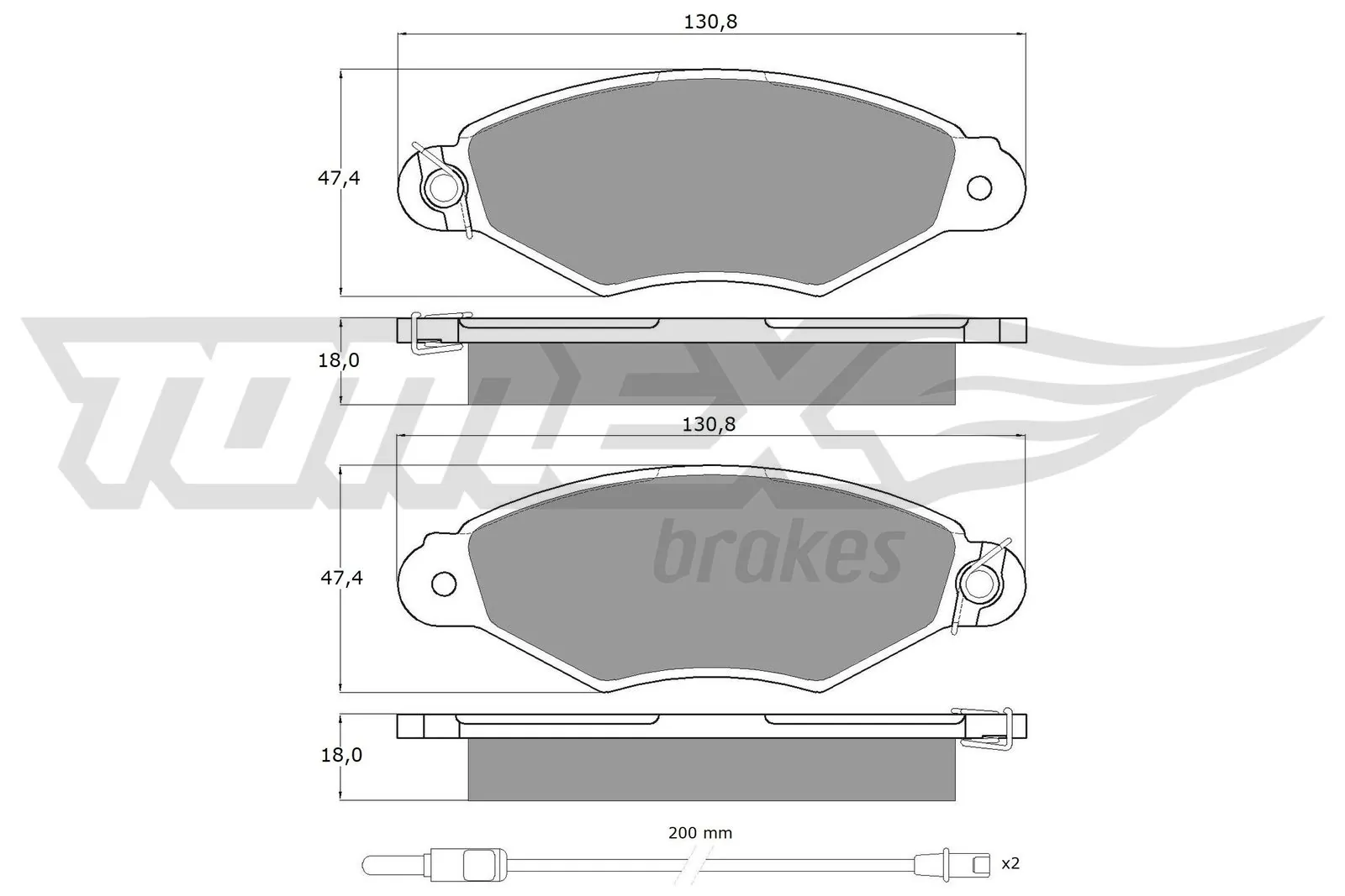 Klocki hamulcowe przednie tarczowe 4106000QAG Nissan/Infiniti
