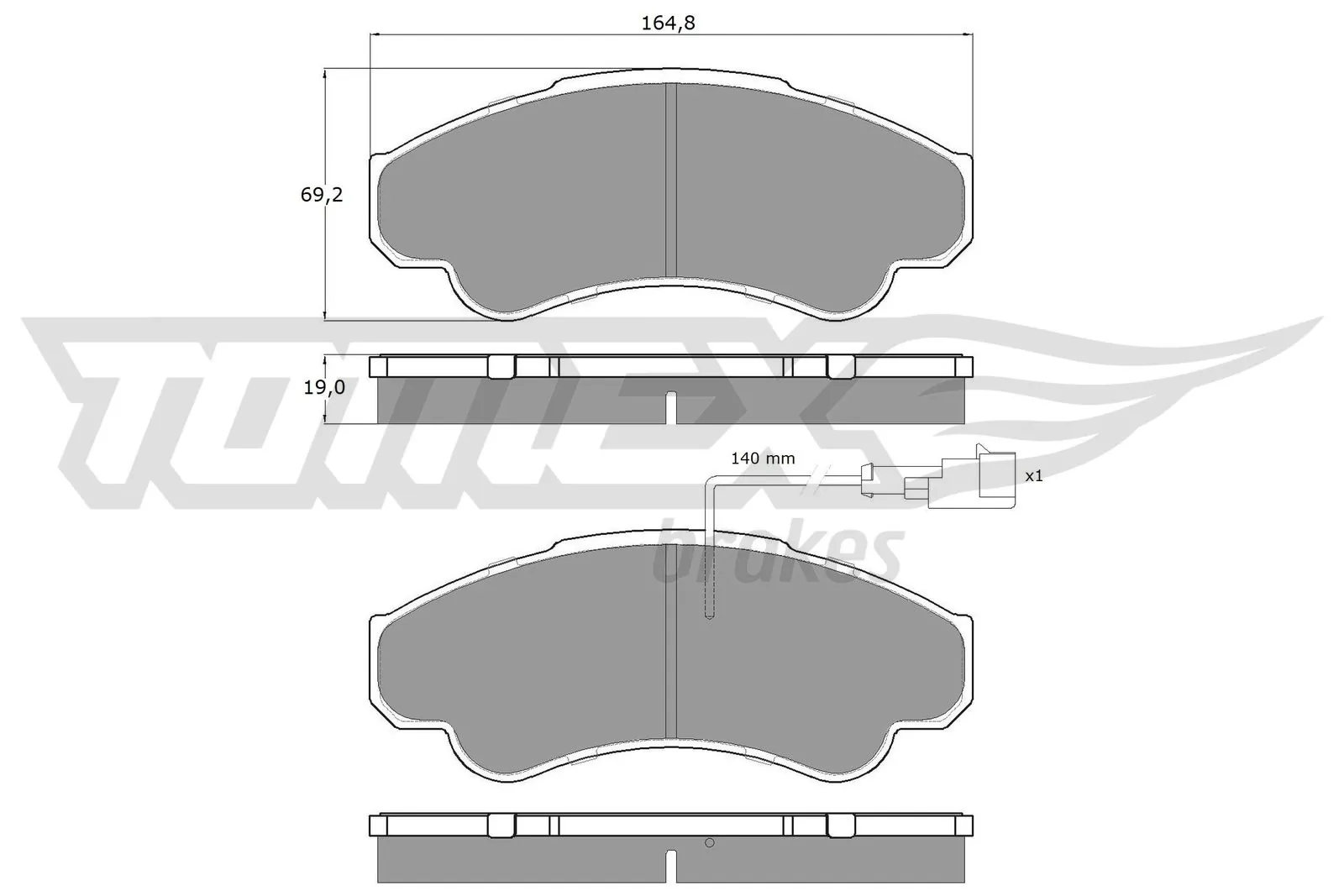 Klocki hamulcowe przednie tarczowe 6000629138 Fiat/Alfa/Lancia