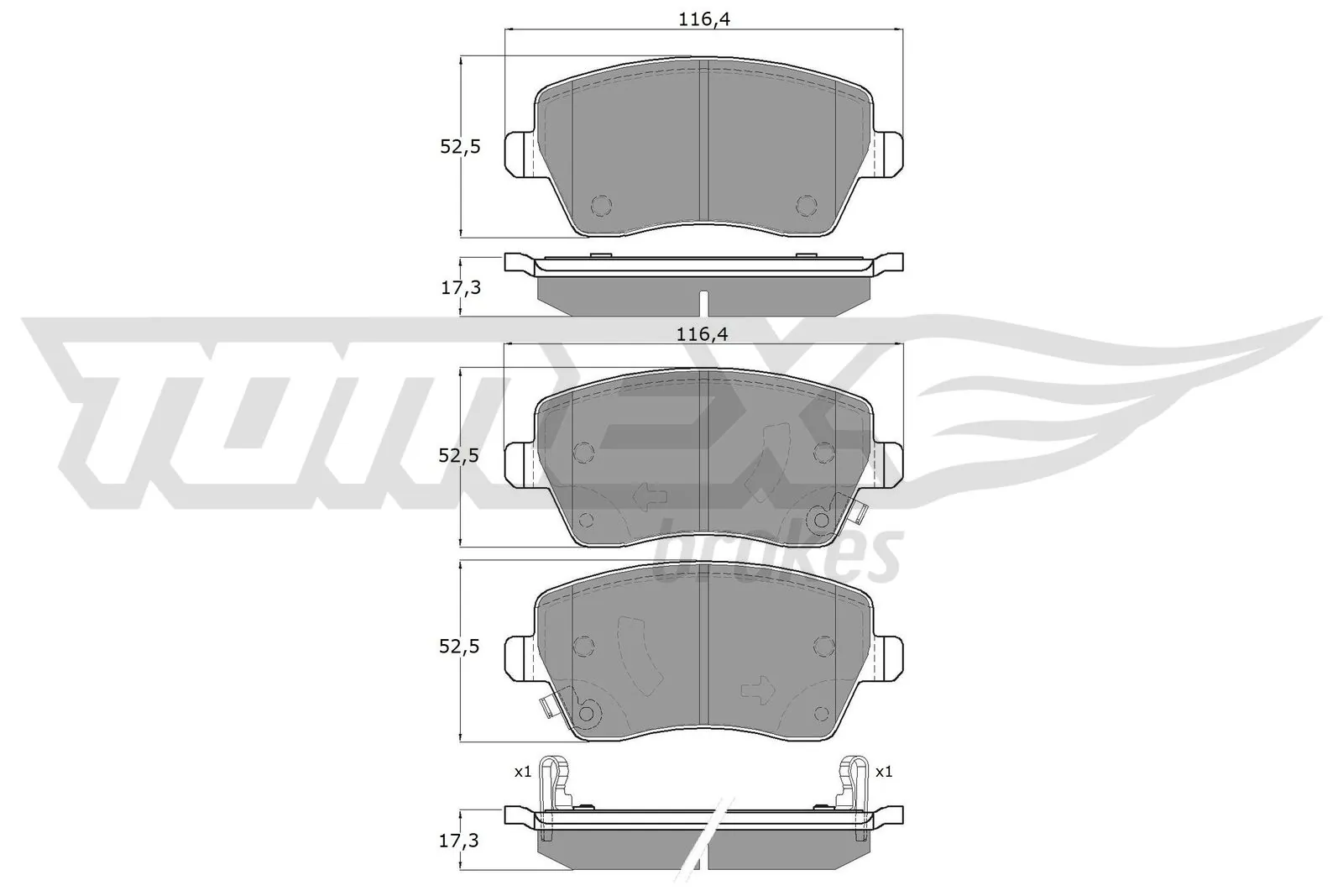Klocki hamulcowe przednie tarczowe D10601HA0C Nissan/Infiniti