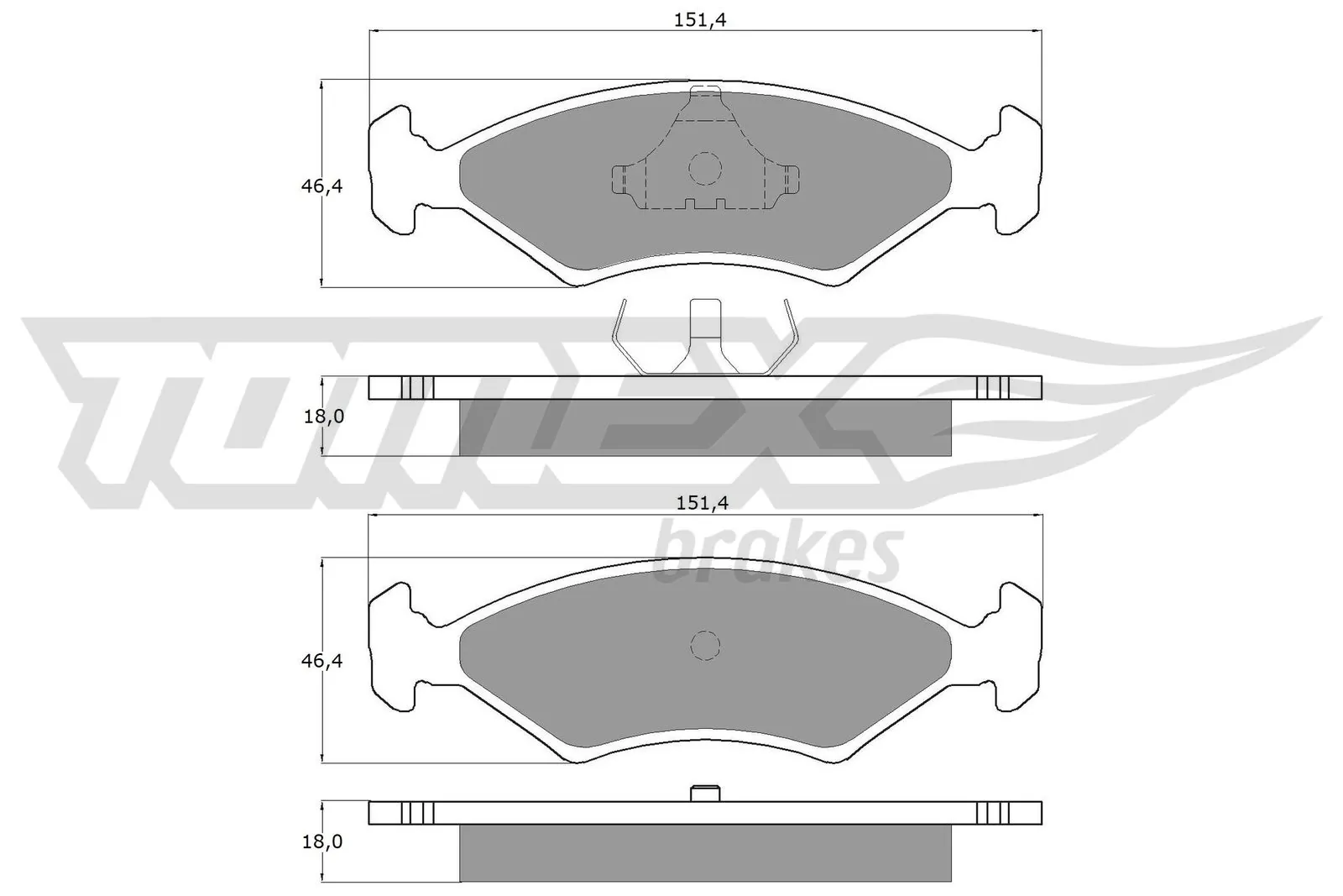  Klocki hamulcowe przednie tarczowe Ford Escort 3