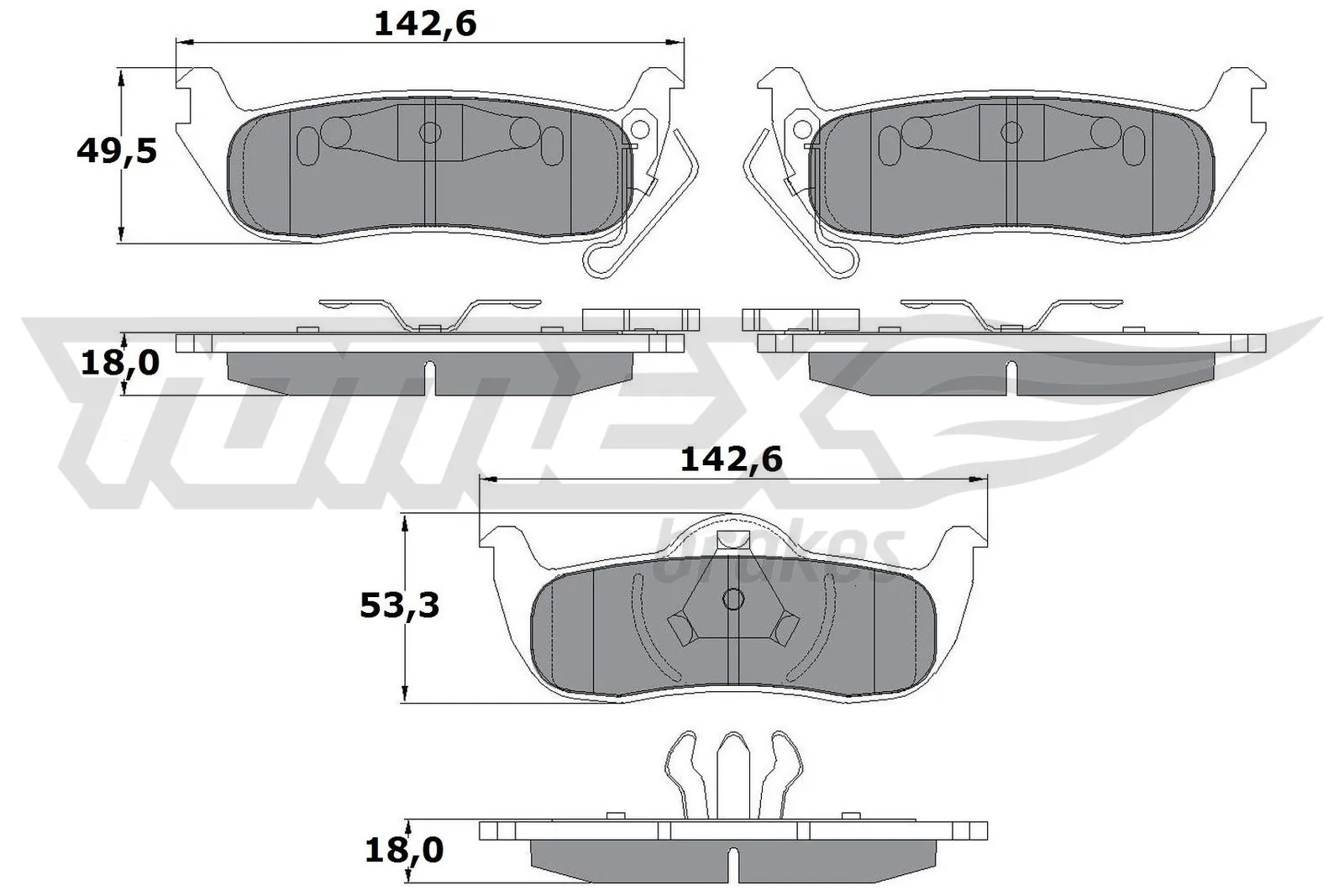 Okładziny (klocki) do hamulców tarczowych tylne Infiniti QX56 SUV (JA60) (2003 - 2010) cena, od 29,88 USD