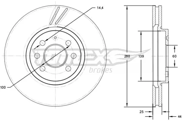 95526653 General Motors Tarcza hamulcowa przednia