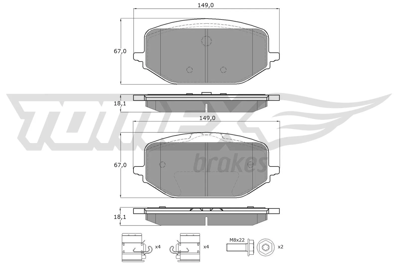 Do koszyka 155255431 Fiat/Alfa/Lancia Klocki hamulcowe przednie tarczowe