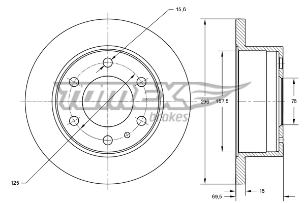 Tarcza hamulcowa tylna Iveco 2996027