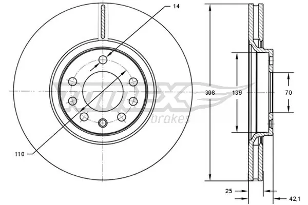 Tarcza hamulcowa przednia General Motors 9194477 cena, od 53,83 USD