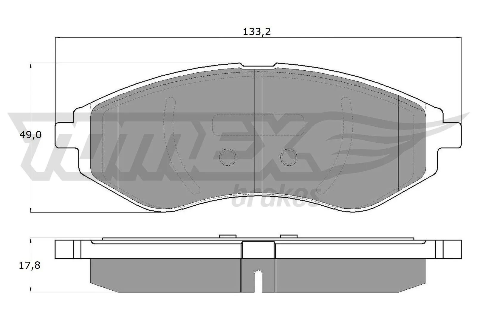 Do koszyka Klocki hamulcowe przednie tarczowe Chevrolet Aveo I T200
