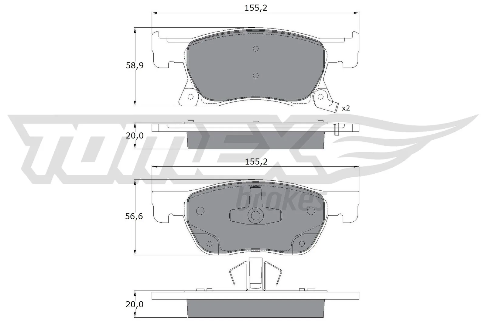 Klocki hamulcowe przednie tarczowe General Motors 95526566 cena, od 29,63 USD
