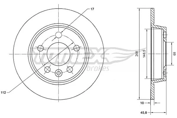 Tarcza hamulcowa tylna Seat Alhambra minivan (7V8, 7V9) (1996 - 2010) cena, od 39,28 USD