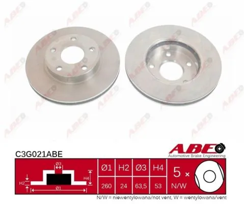 Tarcza hamulcowa przednia do Ford Scorpio I GAE, GGE