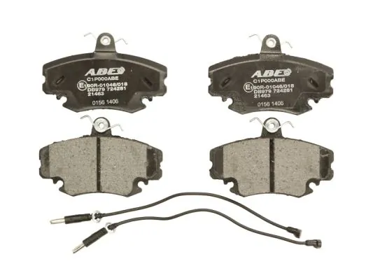 Klocki hamulcowe przednie tarczowe ABE C1P000ABE cena, od 21,78 USD