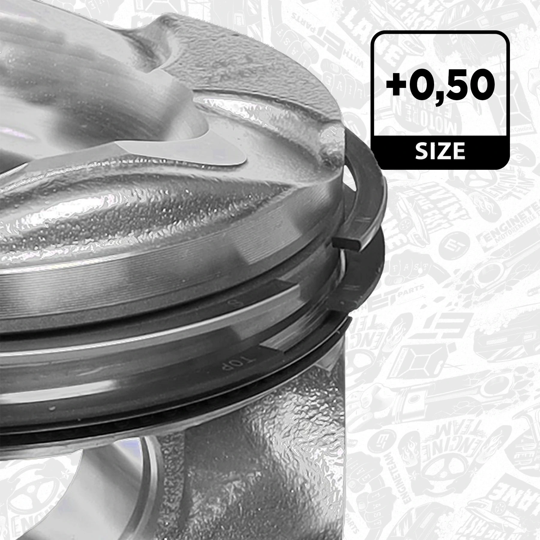 Do koszyka Tłok, komplet na 1 cylinder, 2. naprawa (+0,50) Ford Galaxy II CA1 WA6