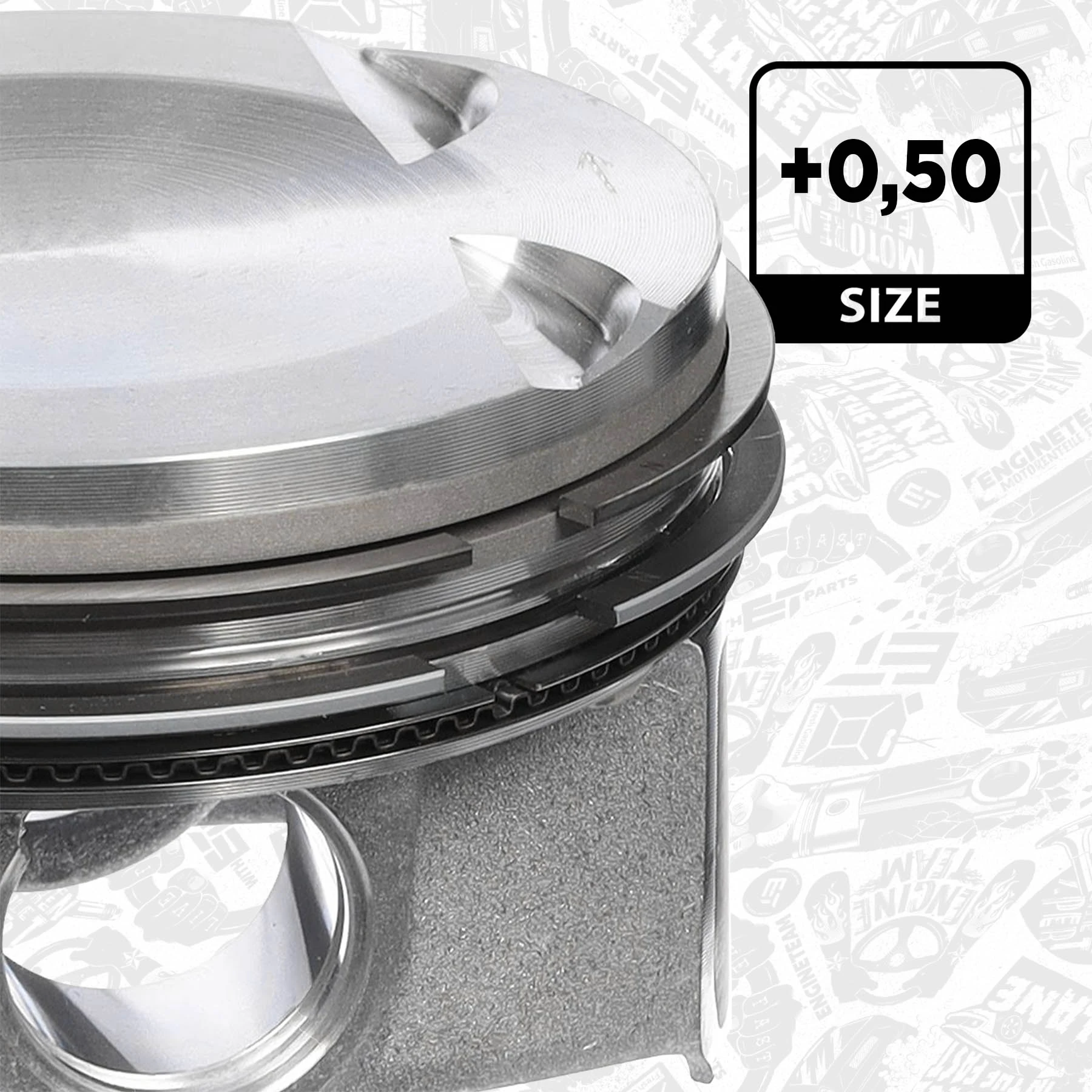 Tłok, komplet na 1 cylinder, 2. naprawa (+0,50) Volkswagen Caddy IV kombi (SAB, SAJ) (2015 - 2026) cena, od 221,67 USD