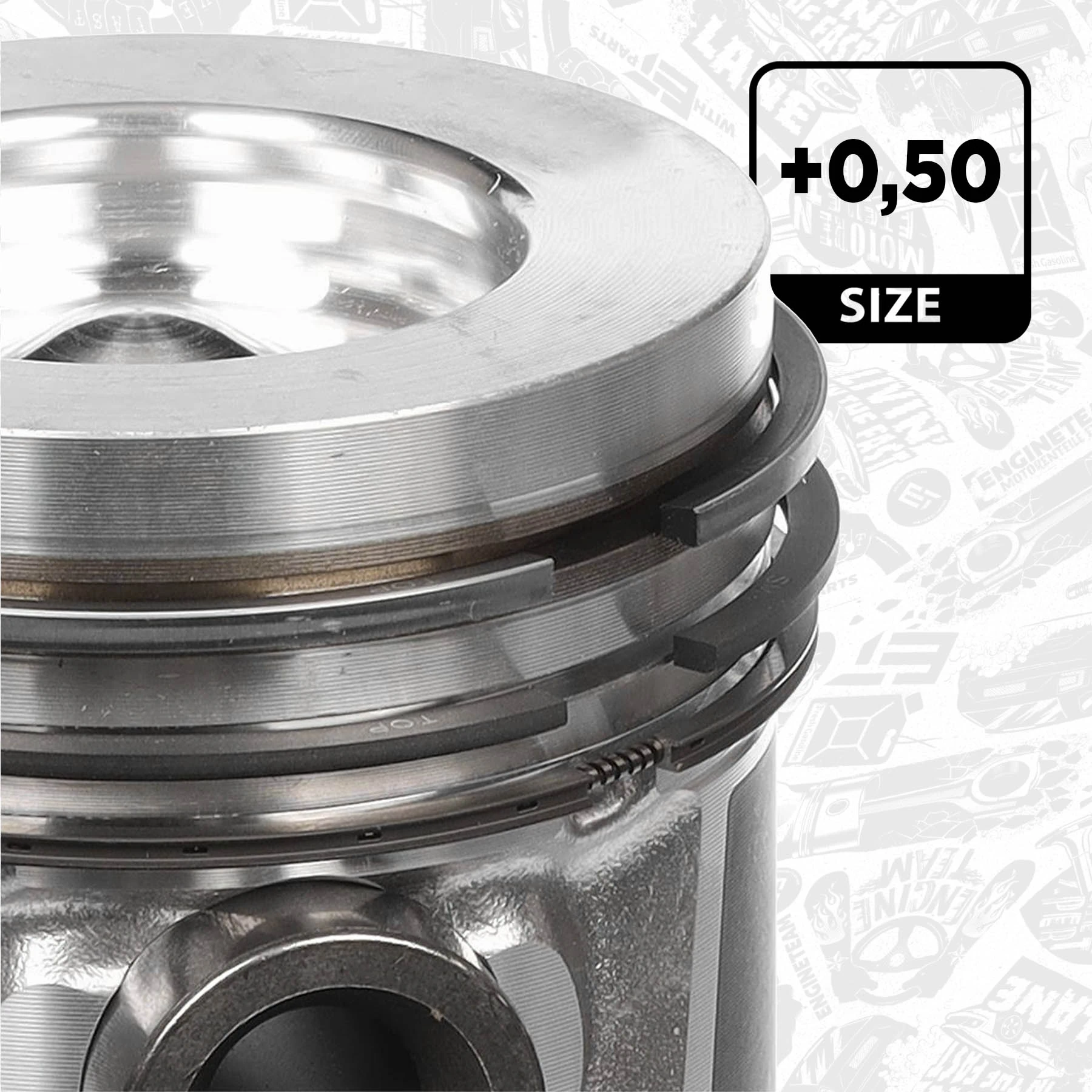Tłok, komplet na 1 cylinder, 2. naprawa (+0,50) Ford Focus III hatchback (CB8) (2010 - 2020) cena, od 133,88 USD