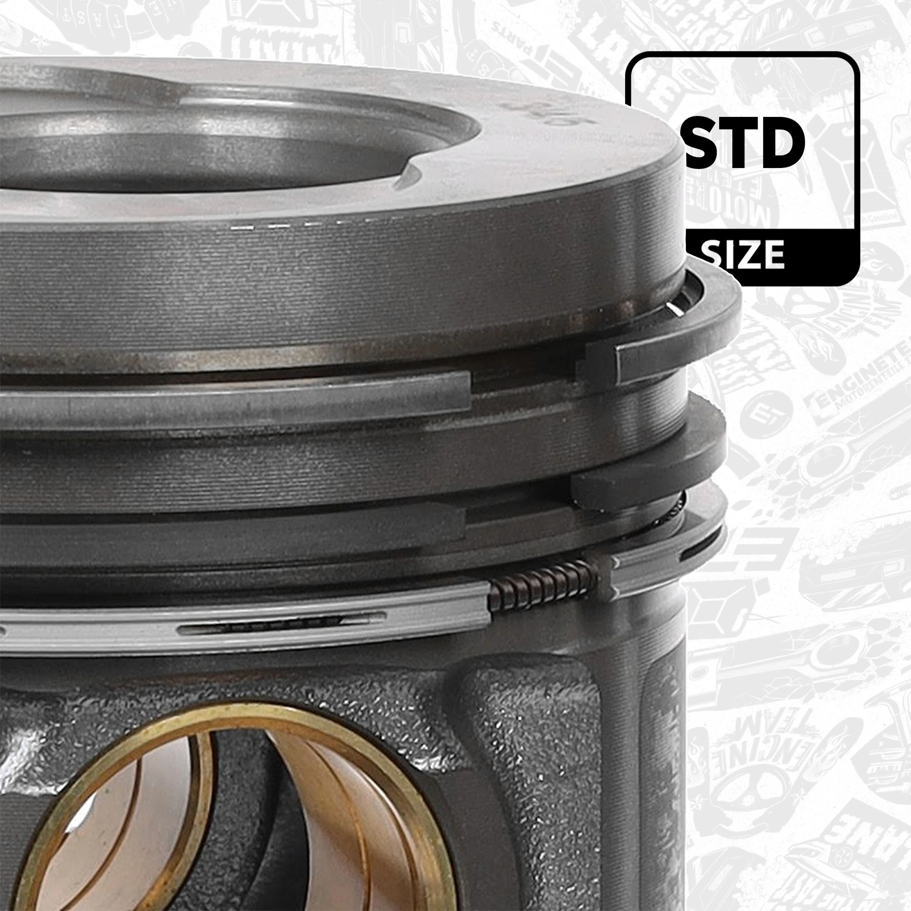 Tłok, komplet do jednego cylindru, STD Volkswagen Touareg I SUV (7LA, 7L6, 7L7) (2002 - 2010) cena, od 127,70 USD