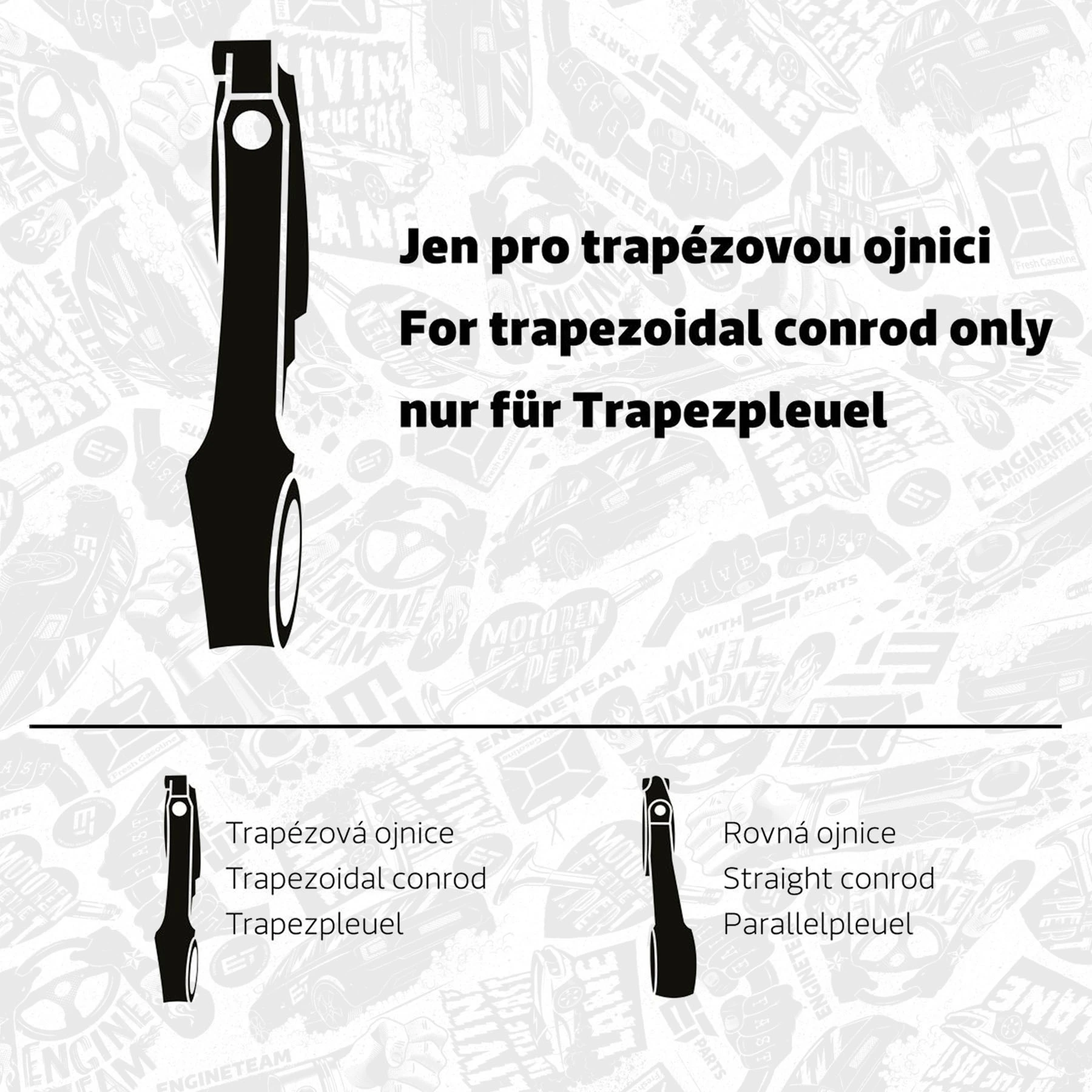 Tłok, komplet do jednego cylindru, STD Ford Mondeo 4 CA2