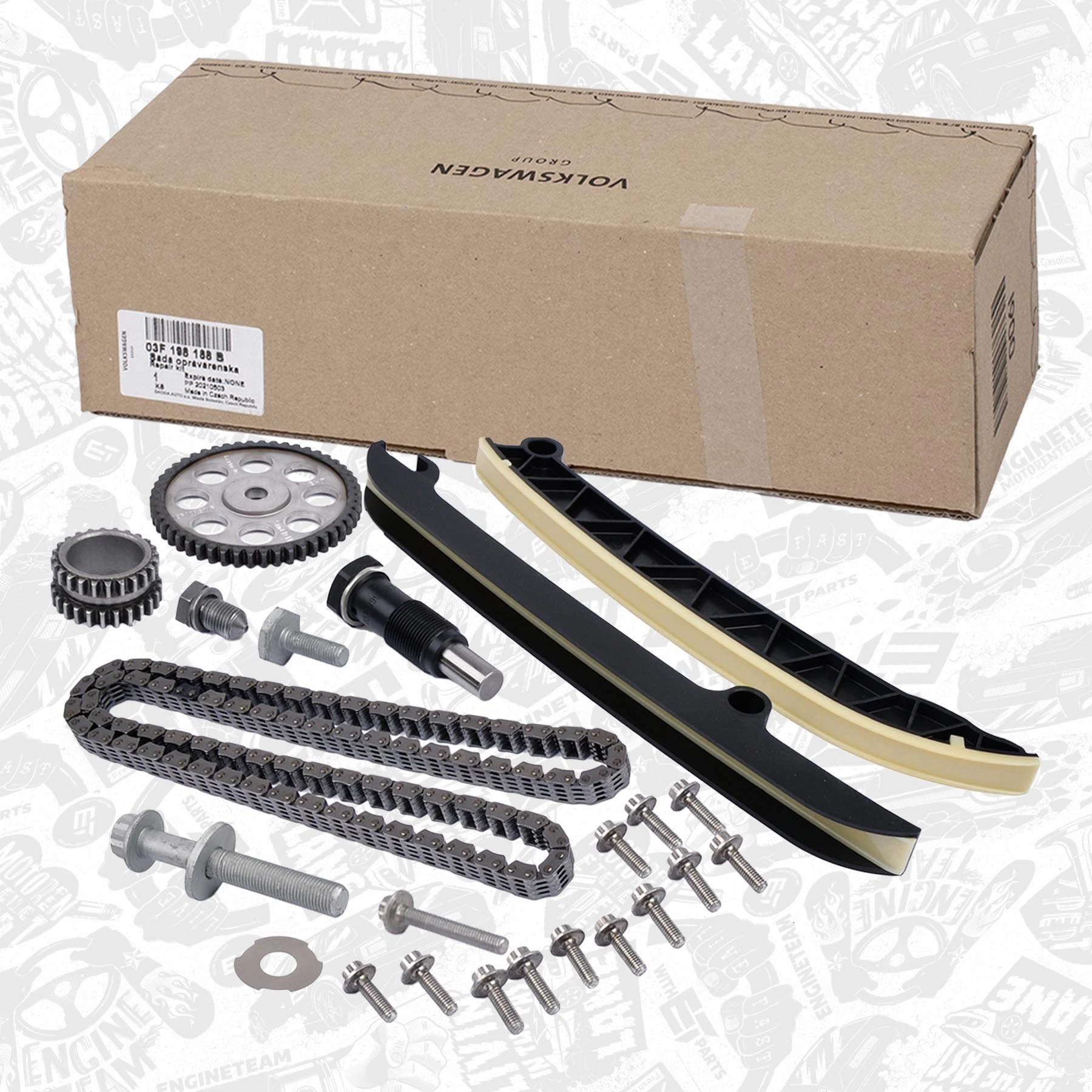 Łańcuch rozrządu, zestaw Skoda Fabia II hatchback (5J2, 542, 572, 582) (2006 - 2014) cena, od 137,14 USD