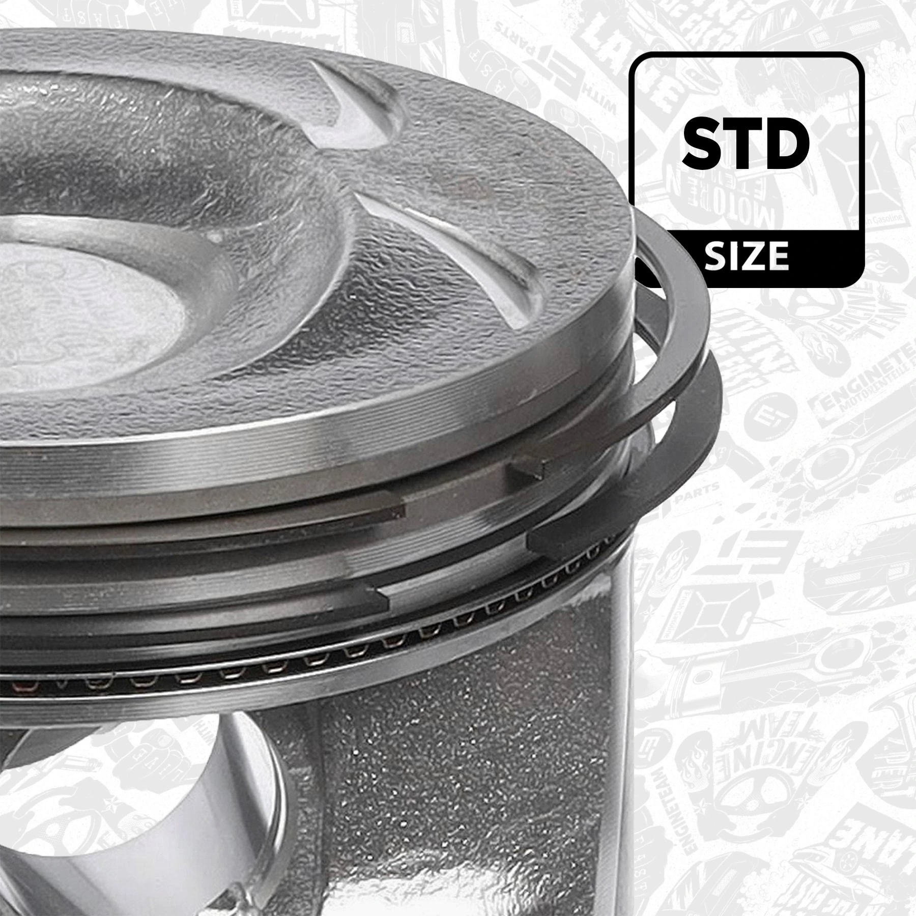 Tłok, komplet do jednego cylindru, STD KSP KSP00082 cena, od 88,52 USD