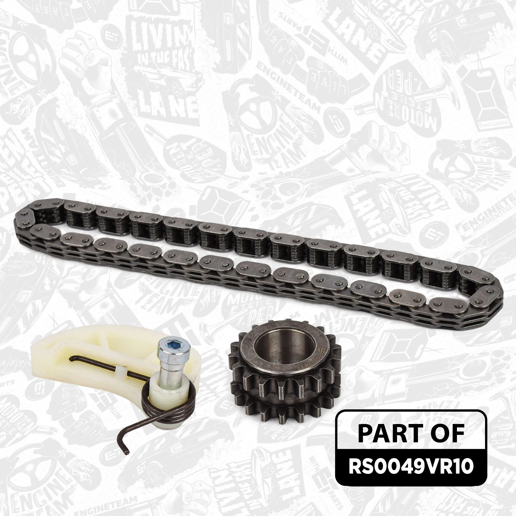 Do koszyka Łańcuch rozrządu, zestaw Volkswagen Polo V RUS 602, 604, 612, 614