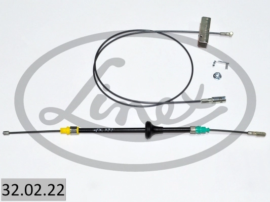 Linka hamulca ręcznego przednia 93168971 Peugeot/Citroen
