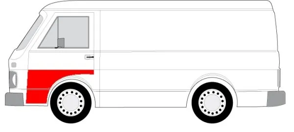 Drzwi przednie lewe do Volkswagen LT 28-35 I 