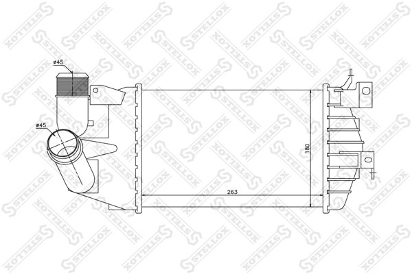 Do koszyka Chłodnica intercoolera Opel Zafira B A05