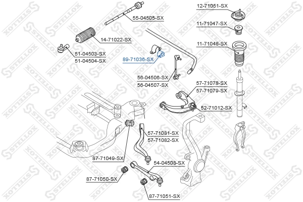 Tuleja stabilizatora przedniego Mazda 6 sedana (GG) (2002 - 2008) cena, od 4,40 USD