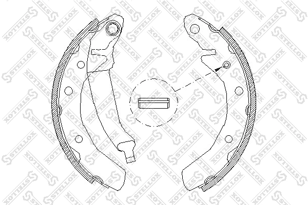 96268686 Hyundai/Kia Klocki hamulcowe tylne bębnowe