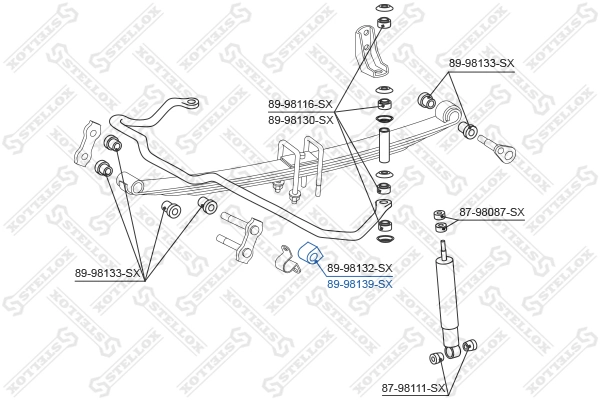 Tuleja stabilizatora przedniego Toyota Hiace II autobus (H5) (1983 - 1989) cena, od 4,84 USD