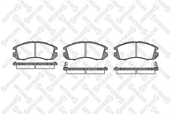 Klocki hamulcowe przednie tarczowe do Subaru Legacy II BD, BG