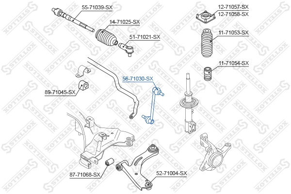 Łącznik stabilizatora przedniego do Mazda Tribute  EP