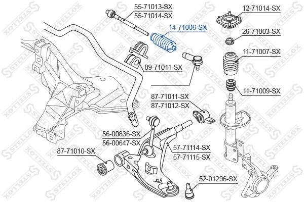 Osłona mechanizmu kierowniczego (maglownicy) do Mazda Xedos 6 CA