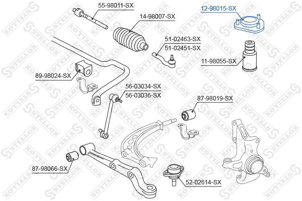 Poduszka amortyzatora przedniego Toyota Previa minivan (TCR1, TCR2) (1990 - 2000) cena, od 19,92 USD