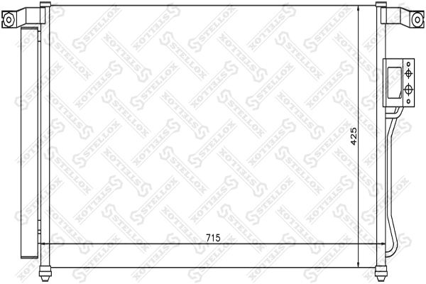 Chłodnica klimatyzacji Hyundai Santa Fe II SUV (CM) (2006 - 2012) cena, od 111,54 USD