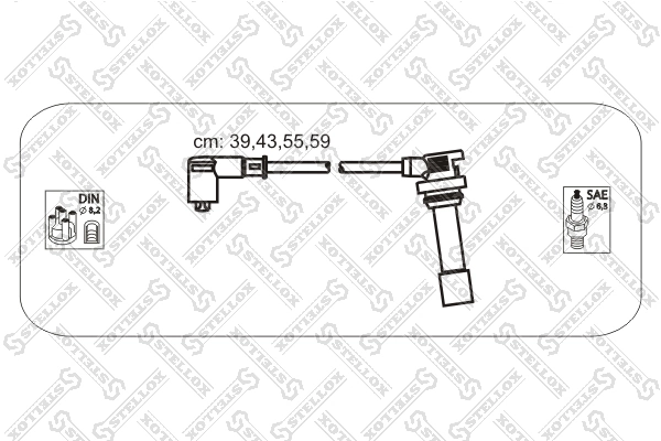 Zestaw przewodów wysokiego napięcia Mazda 323 F V hatchback (BA) (1994 - 1998) cena, od 41,36 USD