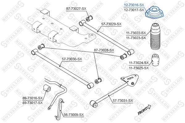 Poduszka amortyzatora tylnego Daewoo Nubira I sedana (J10, J15) (1997 - 2001) cena, od 15,42 USD