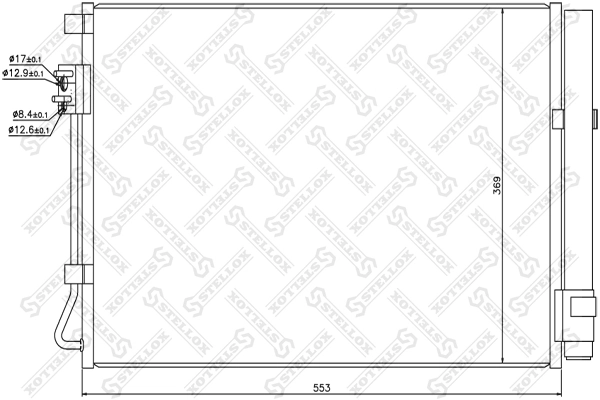 Chłodnica klimatyzacji Hyundai Accent IV sedana (RB) (2010 - 2014) cena, od 98,22 USD