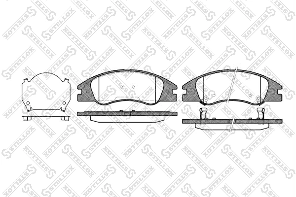 Klocki hamulcowe przednie tarczowe Brilliance 230400009