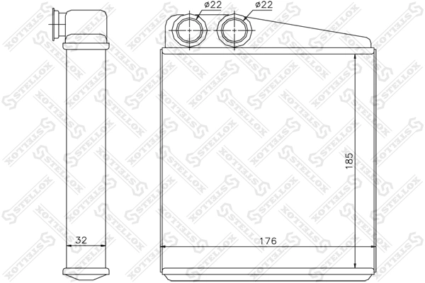  Chłodnica nagrzewnicy (ogrzewacza) Seat Leon 2
