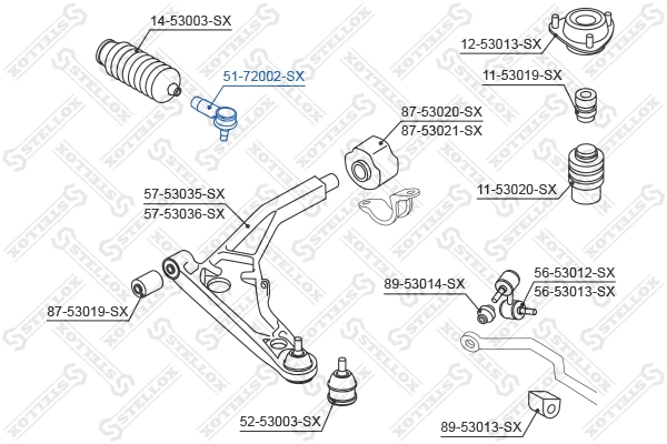 Końcówka drążka kierowniczego zewnętrzna Mitsubishi Lancer X SPORTBACK hatchback (CX_A) (2007 - 2026) cena, od 15,42 USD
